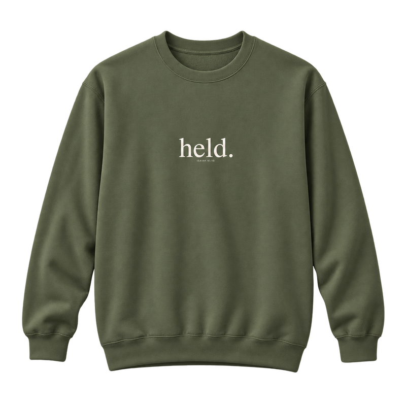 Still His crewneck — transparent front product mockup